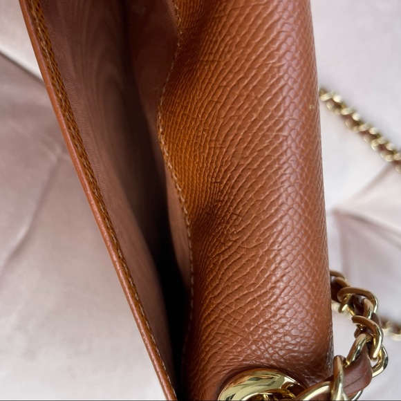 Chanel Interlocking CC Goatskin 1997-1999 Wallet on Chain in Tan - Picture 6 of 16